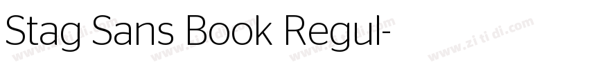 Stag Sans Book Regul字体转换